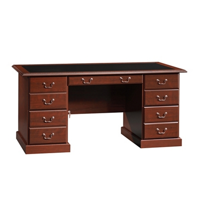 Traditional Executive Desk with Inlay Top