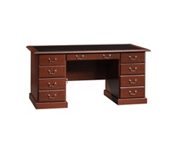 Heritage Hill Double Pedestal Executive Desk - 65"W x 30"D