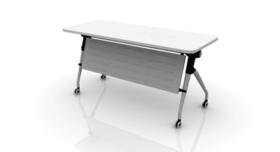 Zook Flip-Top Rolling Mobile Table - 60”W