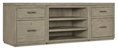 Linville Falls Credenza with Combo Storage - 84"W x 24"D