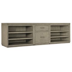 Linville Falls Credenza with Combo Storage - 96"W x 24"D