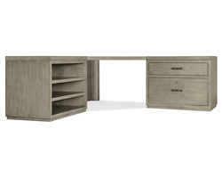 Linville Falls Corner Desk with Storage - 85"W x 85"D