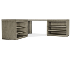 Linville Falls Corner Desk with Open Storage - 85"W x 85"D