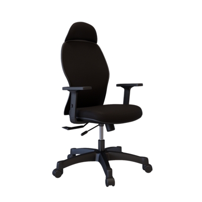 Large High Back Computer Chair with Dynamic Lumbar Support, Tilt and L