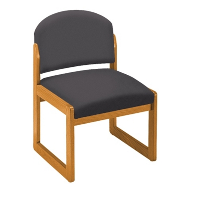 Armless Sled-Base Guest Chair