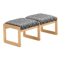 Premium Upholstered Two-Seat Bench