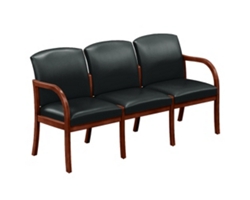 Vinyl Three Seat Sofa