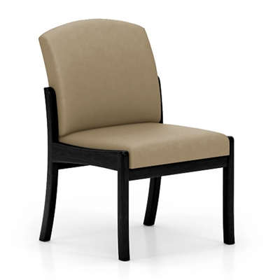 Armless Vinyl Guest Chair