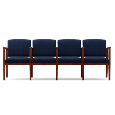 Ridgewood Fabric Four-Seat Sofa with Center Arm