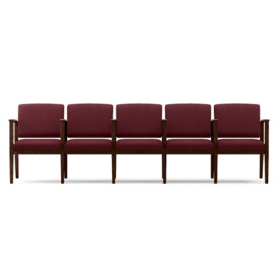 Ridgewood Fabric Five-Seat Sofa with Center Arm