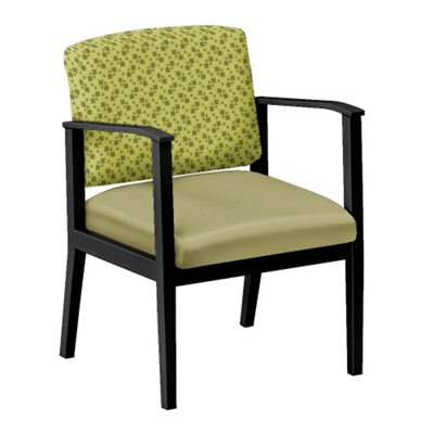 Mason Street Fabric and Polyurethane Guest Chair with Arms