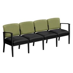 Mason Street Fabric and Polyurethane Four Seater without Center Arms