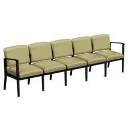 Mason Street Vinyl Five Seater without Center Arms
