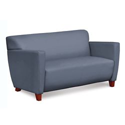 Edge Collection Polyurethane Loveseat with Extra Thick Seat