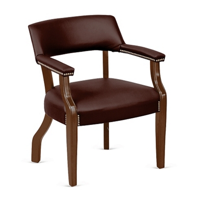 Monroe Leather Captain's Guest Chair