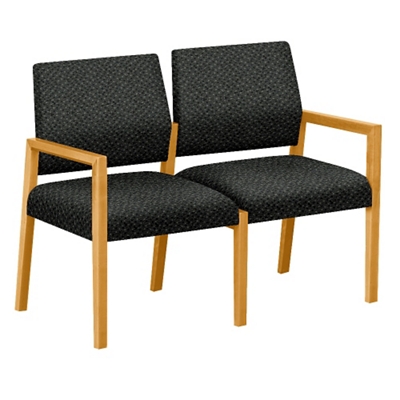 Fabric Two Seat Sofa - 43.5"W x 23.5"D