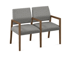 Hampton 2 Seat Sofa with Center Arms in Standard Upholstery