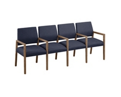 Hampton Four Seat Sofa with Center Arms in Standard Upholstery