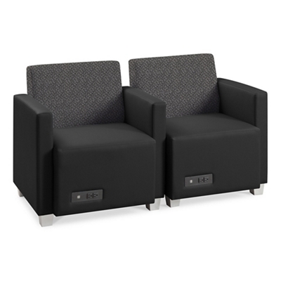 Compass Two Seat Lounge Chairs Set
