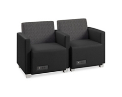 Compass Two Seat Lounge Chairs Set