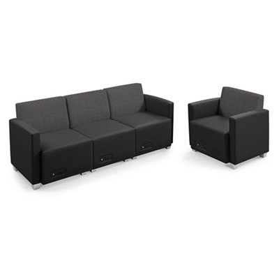 Compass Three Seat Sofa and Armchair Set