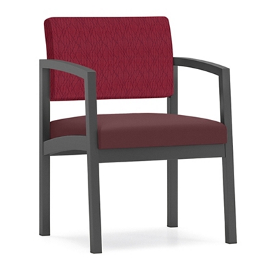 Designer Fabric Guest Chair with Steel Frame