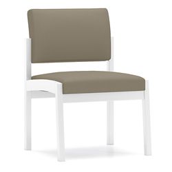 Armless Fabric Guest Chair with Steel Frame