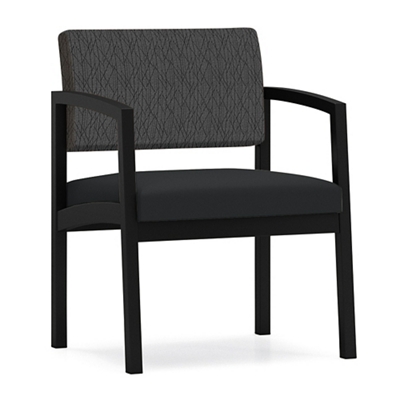 Oversized Designer Fabric Guest Chair with Steel Frame