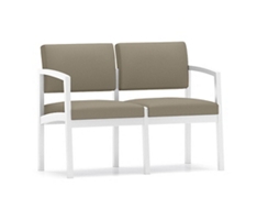 New Castle Steel Two Seat Sofa with Standard Upholstery