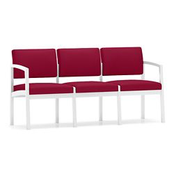 New Castle Steel Three Seat Sofa with Standard Upholstery