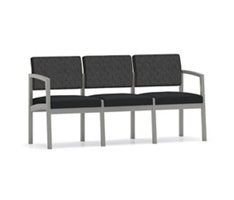 New Castle Steel Three Seat Sofa Designer Upholstery