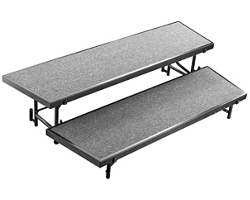 Olympus Two Level Tapered Carpeted Riser