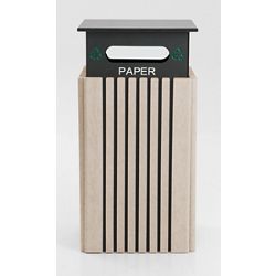 Recycling Receptacle for Paper Indoor and Outdoor- 40 Gallon Capacity