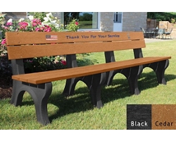 8' Veterans Memorial Bench