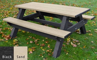 Recycled Plastic Standard Picnic Table 6'