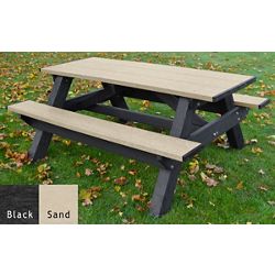 Recycled Plastic Standard Picnic Table 6'