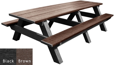 Recycled Plastic Standard Picnic Table 8'