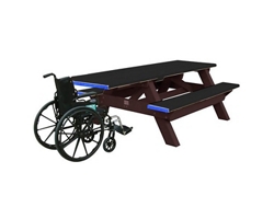 Single ADA Accessible Recycled Plastic Picnic Table