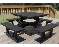 Town Square Outdoor Table with Molded Frame 40"