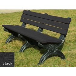 Outdoor Silhouette Bench-High Density Plastic 6'