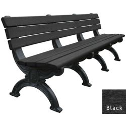 Outdoor Silhouette Bench-High Density Plastic 8'