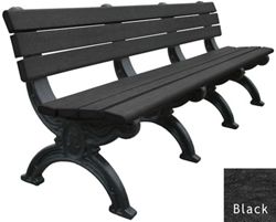 Outdoor Silhouette Bench-High Density Plastic 8'