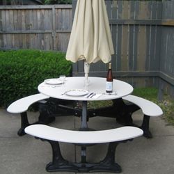 Bodega Style Recycled Plastic Picnic Table