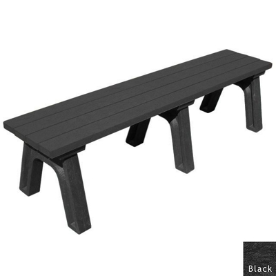 Recycled Plastic Flat Bench 6'