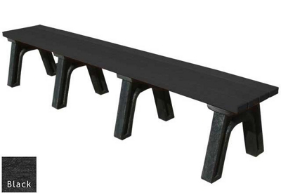 Wide Deluxe Recycled Plastic Flat Bench 8'