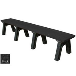 Wide Deluxe Recycled Plastic Flat Bench 8'
