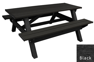 Deluxe Recycled Plastic Picnic Table 6'