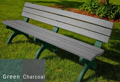 Monarque Armless Bench with Back 6'