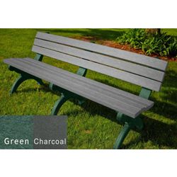 Monarque Armless Bench with Back 6'