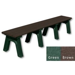 Park Classic Recycled Plastic Flat Bench 8'